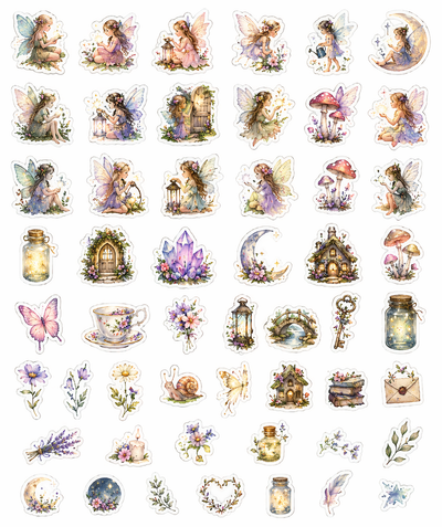 enchanted fairy sticker sheet