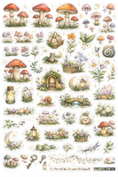fairy garden sticker sheet